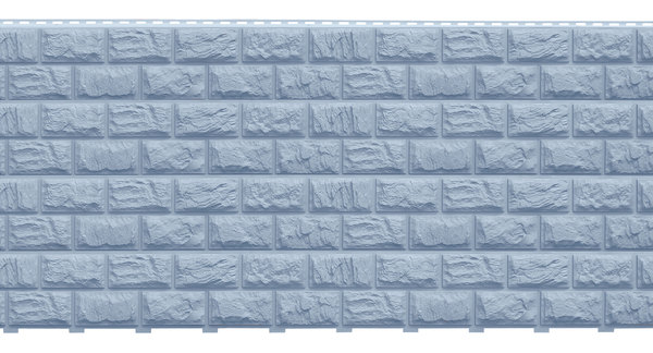 Фасадные панели (Цокольный Сайдинг) Доломит Альпийский (Дикий Камень) Серо-голубой