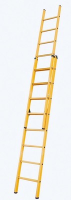 Выдвижная лестница из пластмассы Krause STABILO с тросом, 2 х 16 перекладин Купить в магазине TAYGER