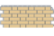 Фасадные панели (Цокольный Сайдинг) Фасайдинг Дачный Кирпич Клинкерный Жёлтый