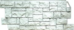 Фасадные панели (Цокольный Сайдинг) FineBer (Файнбир) Камень Дикий Жемчужный