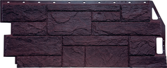 Фасадные панели (Цокольный Сайдинг) FineBer (Файнбир) Камень Природный Коричневый