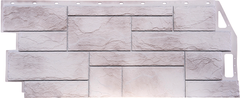 Фасадные панели (Цокольный Сайдинг) FineBer (Файнбир) Камень Природный Жемчужный