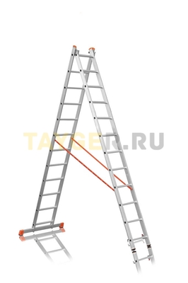 Лестница двухсекционная Эйфель ПРЕМЬЕР 2x12 ступеней