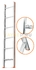 Лестница приставная 6 ступеней Эйфель Комфорт-Профи односекционная