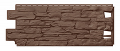 Фасадные панели (Цокольный Сайдинг) VOX Vilo Solid Stone Коричневый