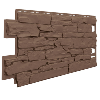 Фасадные панели (Цокольный Сайдинг) VOX Vilo Solid Stone Коричневый